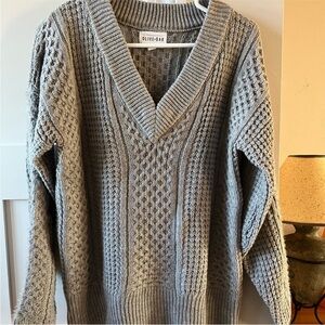 Olive and Oak grey sweater.  Size medium